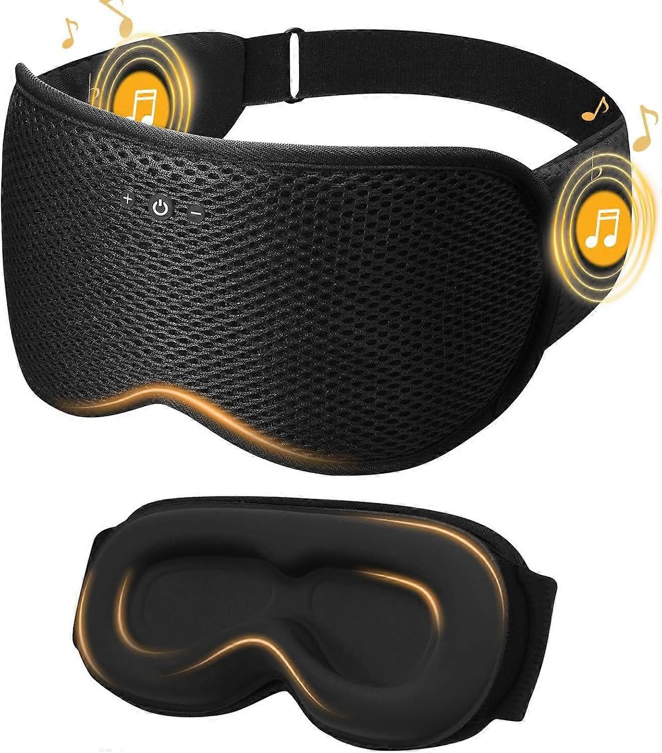 2025 Latest Model  3D Contoured Sleep Mask with Bluetooth Headphones, Eye Masks