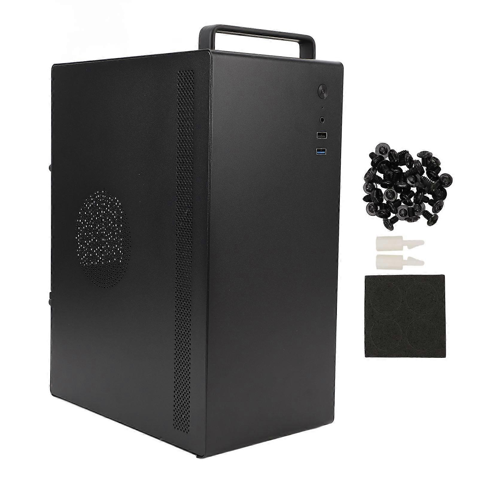 Desktop Computer Case HDD SSD Support 4 PCIE USB 3.0 2.0 Port Micro ATX ITX Gaming Computer Case for Office Gamer Home