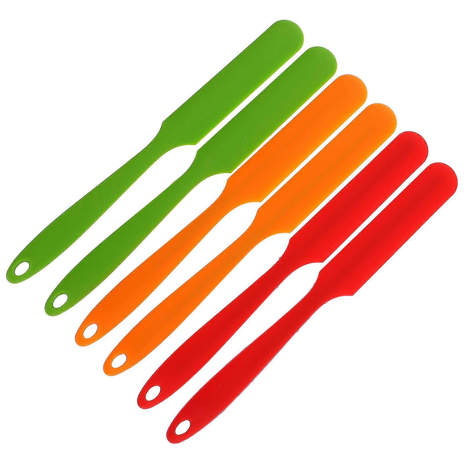 6pcs Silicone Spatula for Dessert Cream Spreading – Versatile Baking Tool for Home and Professional Use, Easy to Clean and Control Cream Amount