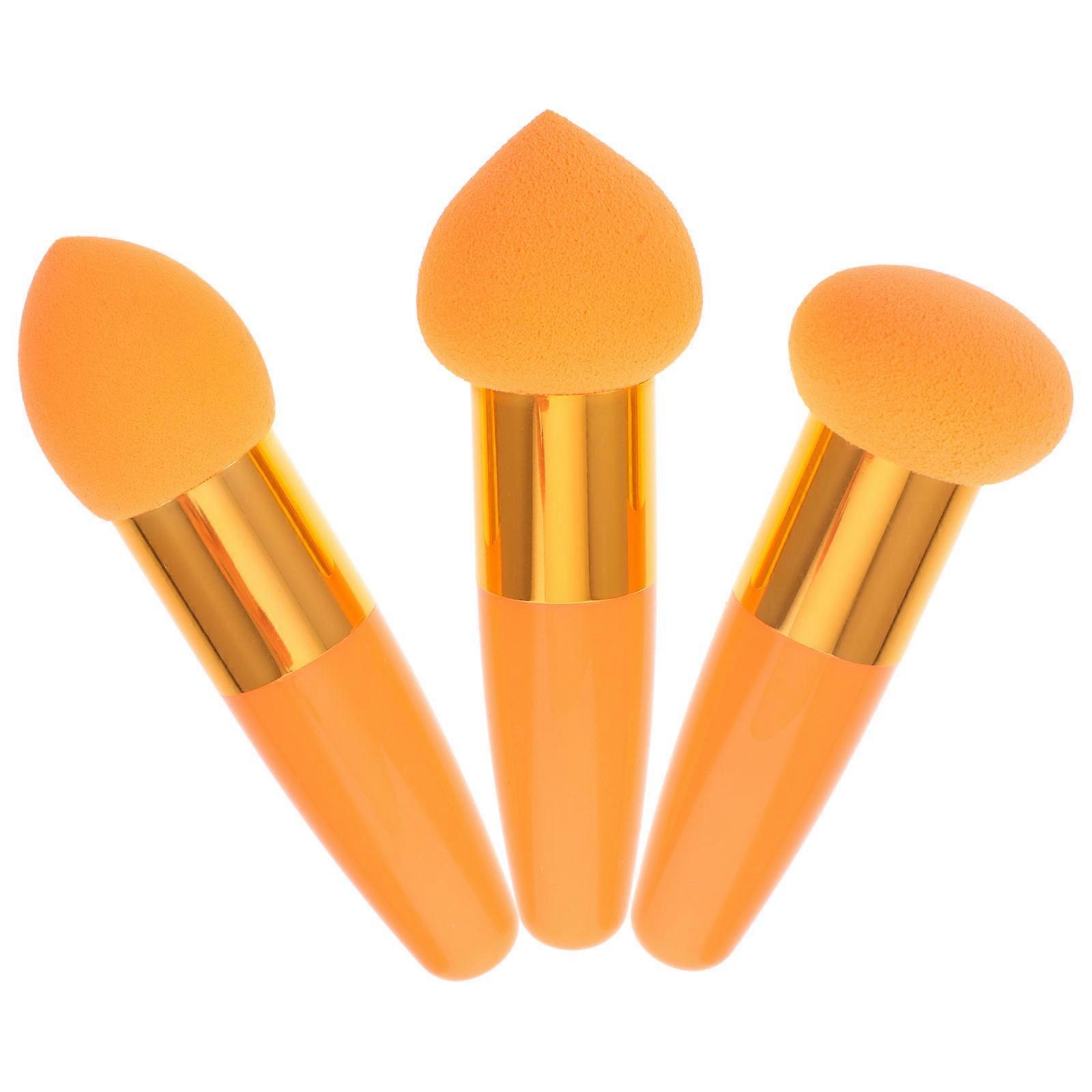3pcs Soft Fluffy Handheld Beauty Sponge Cosmetic Applicators for Foundation & Blush – Skin Friendly Makeup Tools for Family & Friends