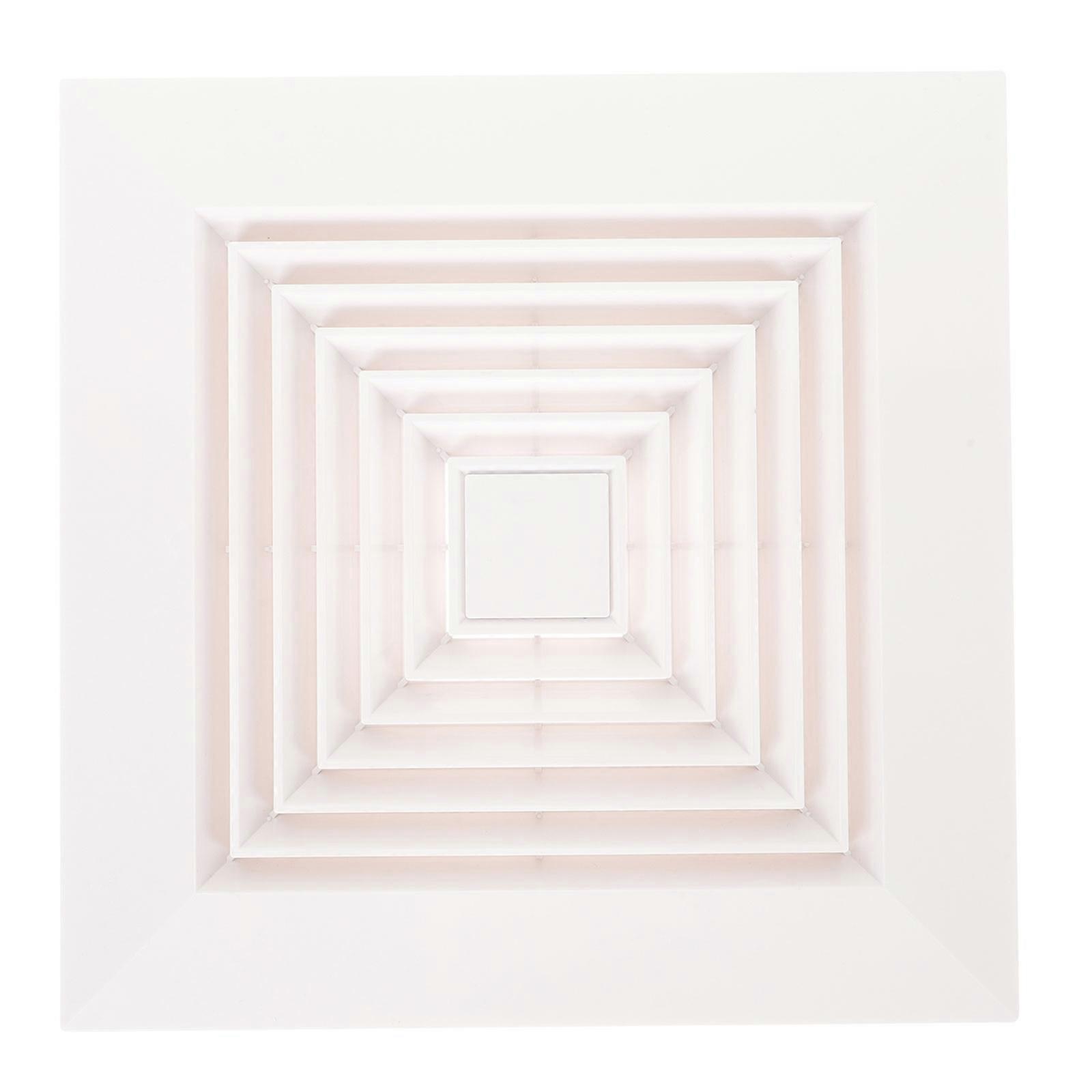 Ceiling Register Grille Square Shape Air Ventilation For Bathroom Vents Abs Material 1Set