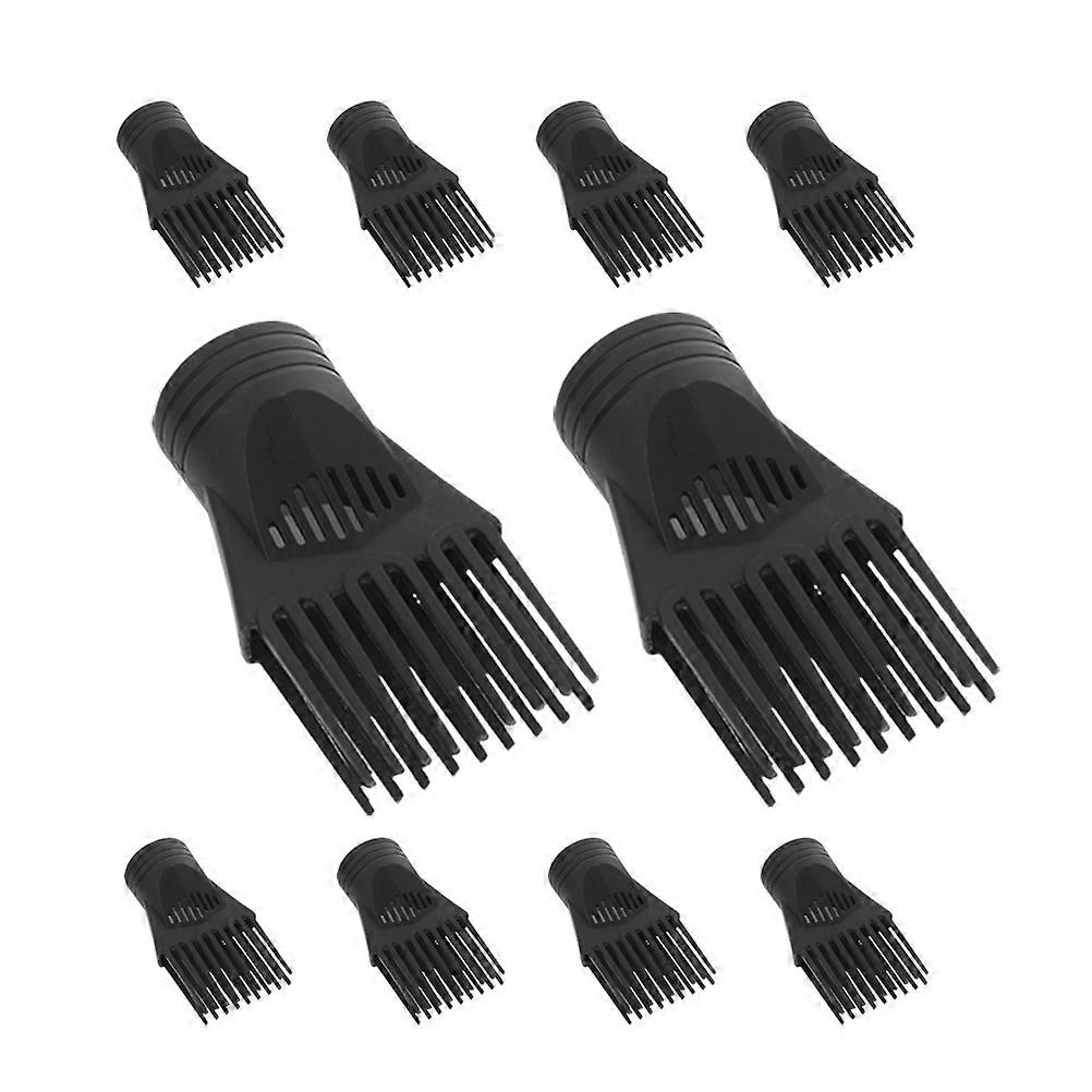 Diffuser Nozzle Hair Dryer Comb Replacement Part Home Use Black 10Pcs