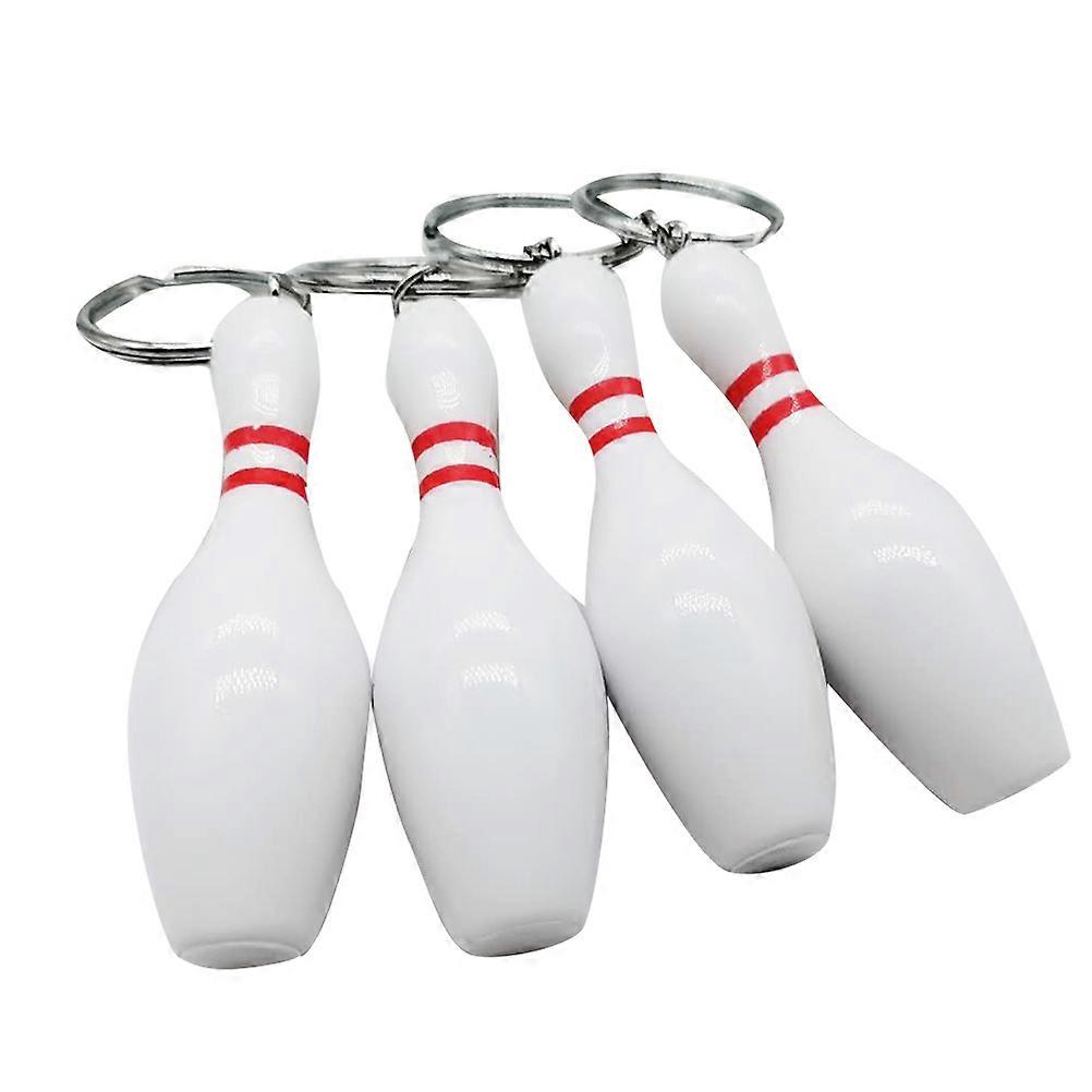 Bowling Keychain Creative Plastic Pendant Key Attachment Birthday present 12Pcs