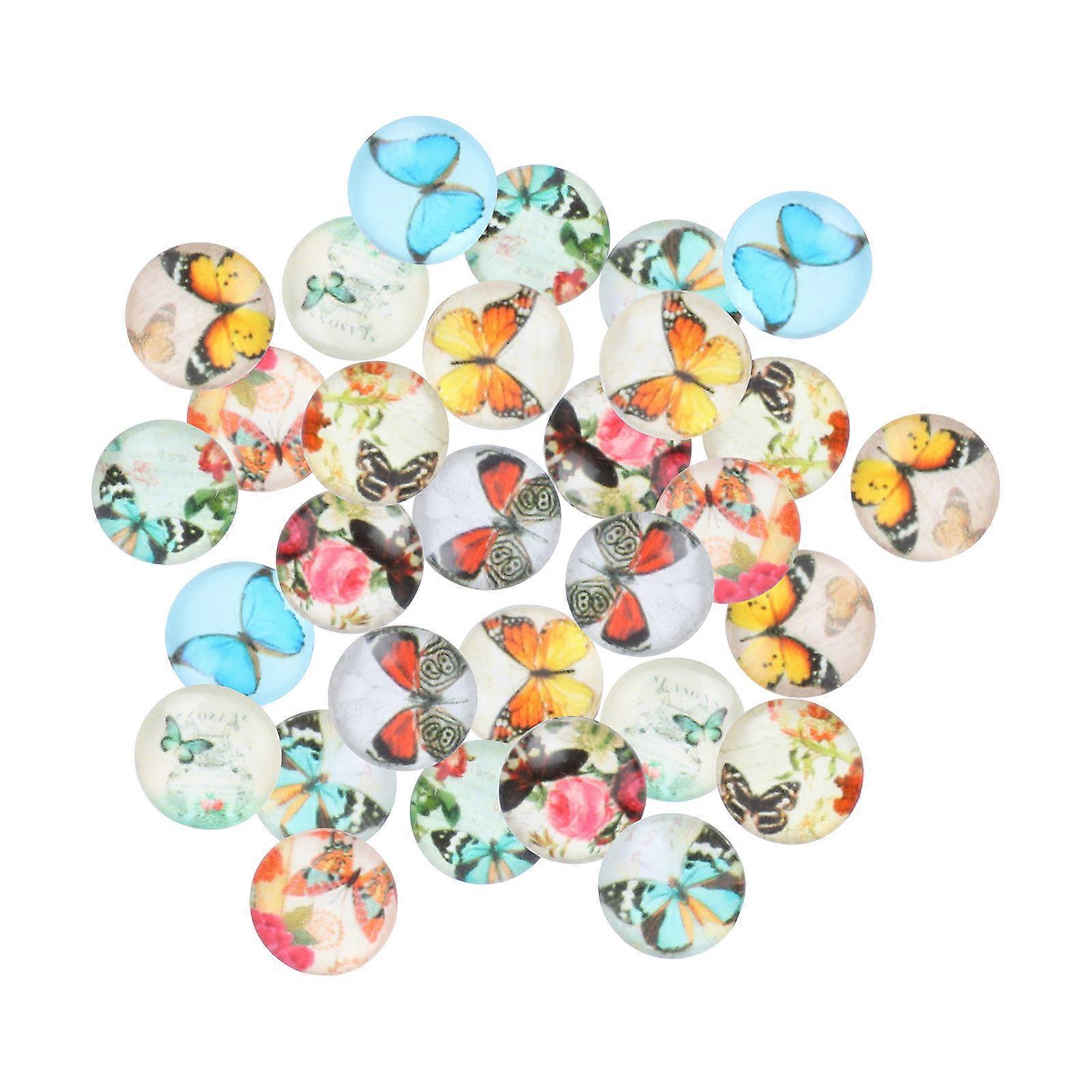 Fridge Accessories Decorative Glass Patch Craft Enthusiasts Assorted Color 100Pcs