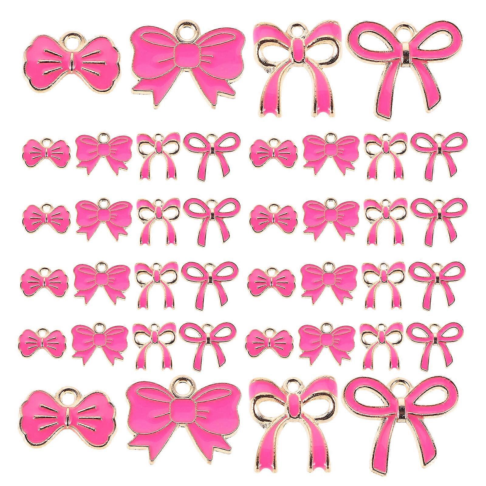 a polished product description for your **40pcs Bowknot Charms**:
✨ **40pcs Bowknot Charms for Jewelry Making** ✨
Add a touch of cuteness and