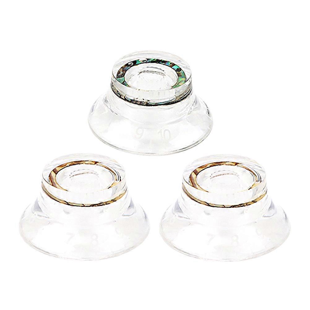 3pcs Durable Electric Guitar Volume Control Knobs for Easy Installation and Replacement in Guitar Repairs and Upgrades