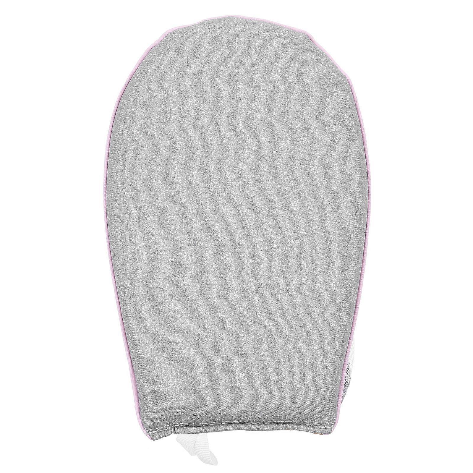 Heat Resistant Portable Ironing Glove for Garment Steamer – Compact Grey Steamer Mitt with Hanging Ring for Home Use