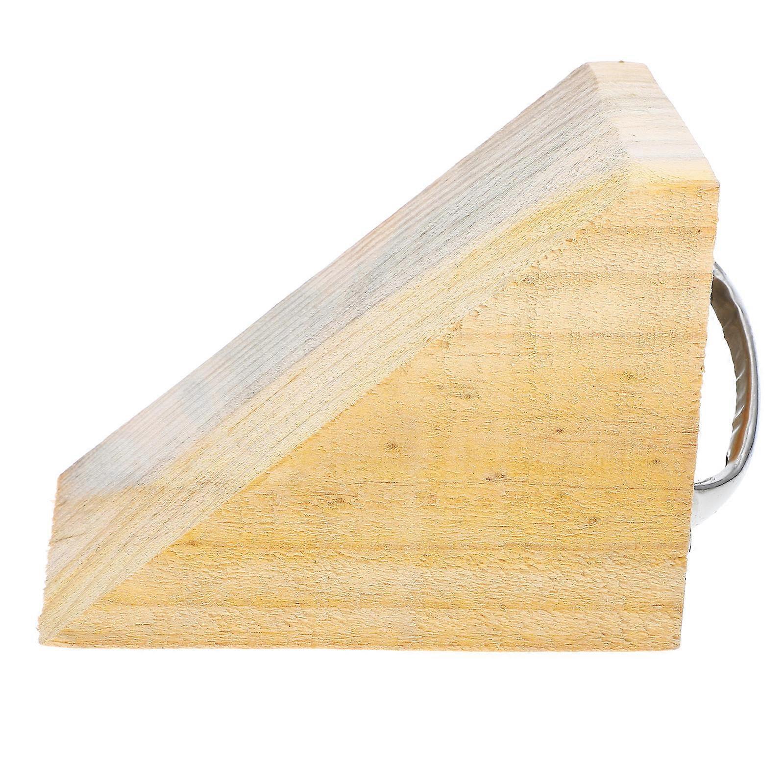 Portable Wheel Chock Stabilizer for RV and Trailer – Non Slip Wooden Wedge with Ergonomic Design, Heavy Duty for Safe Parking on Slopes, Compact for
