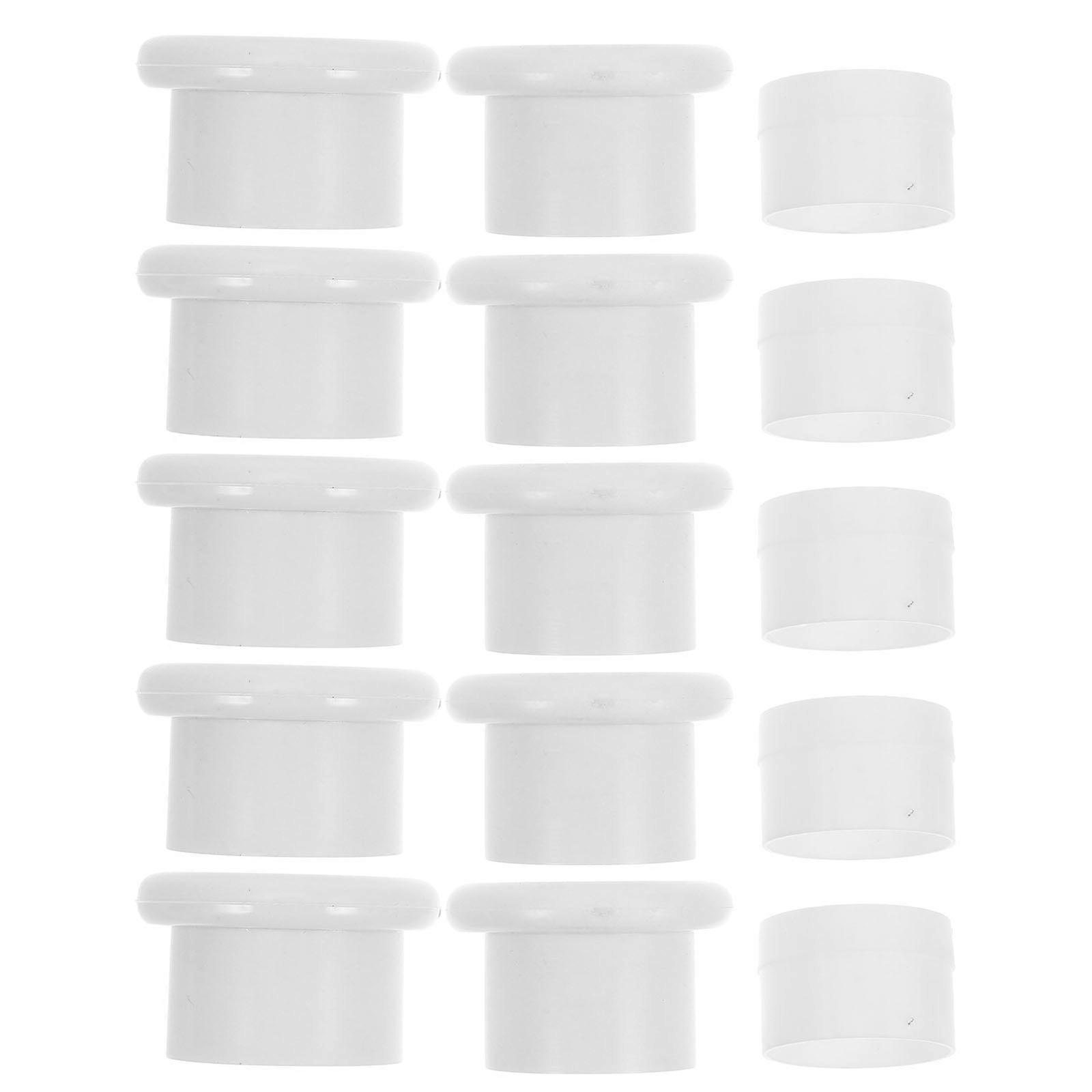 Curtain Rod End Caps Closet Rod End Cap Easy Assembly Homeowners 1.9X1.9X1.2in 5 Sets