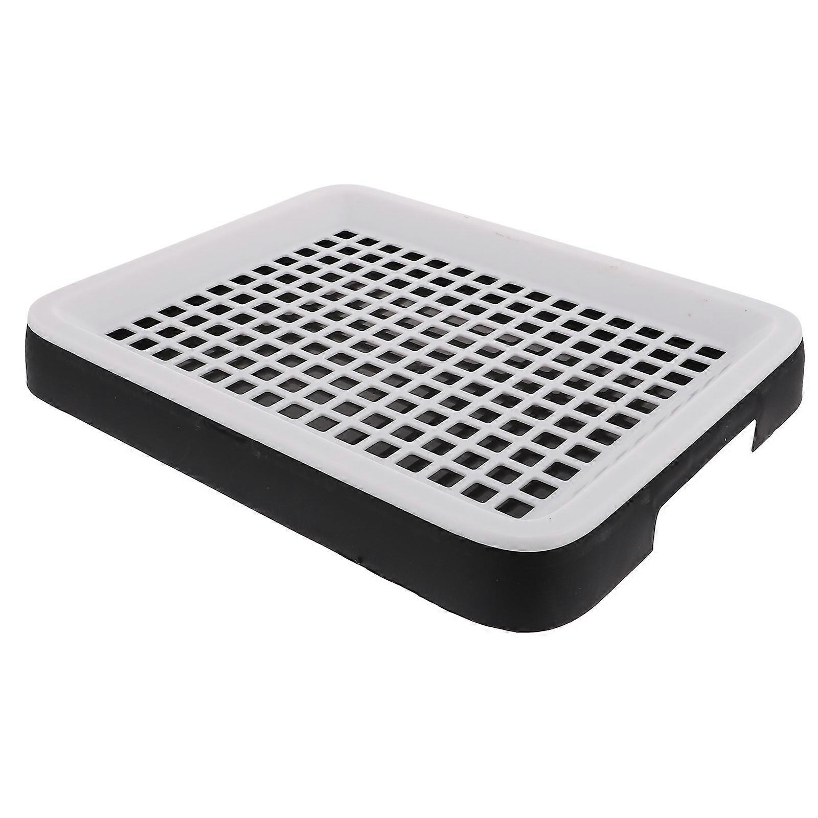 Bunny Litter Pan Pet Owners Rectangular 24.50X19.50X3.00CM Fixed-point Toilet Training 1Pcs