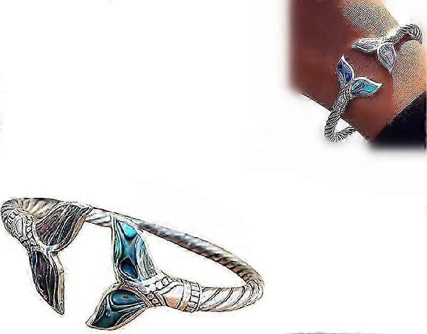 Mermaid Tail Bracelet - Adjustable Opening Unique Jewelry