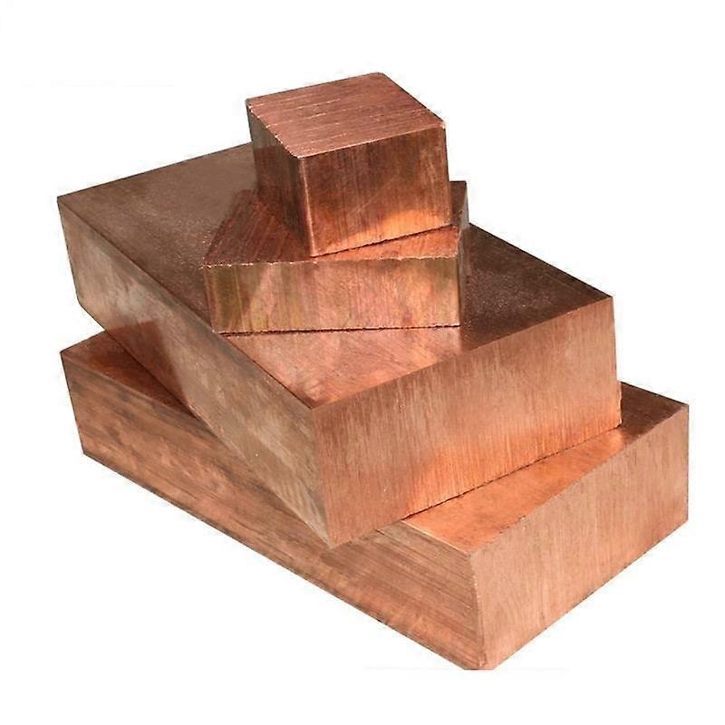 Solid Copper Block 20mm To 60mm Copper Plate Electrode, Sacrificial Anode Coating Sheet, CNC Service, Size 35x35x35mm