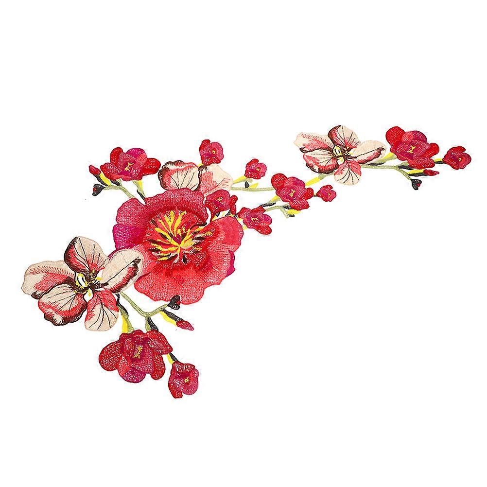 Sewing Fabric Appliques Flower Patch Polyester Simple Design Diy Craft Decoration 1Pcs