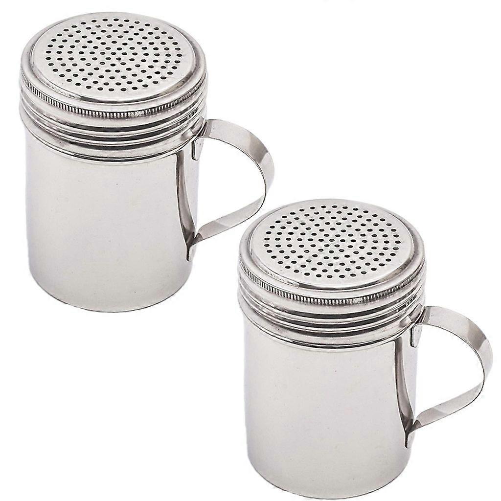 Flour sieve with handle powder shaker cocoa shaker stainless steel flour shaker