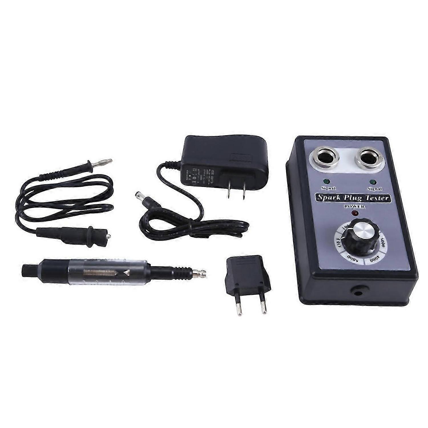 Adjustable Dual Hole Sparking Plug Tester Spark Tester Diagnostic Tool for Car Motorcycle Ignition C
