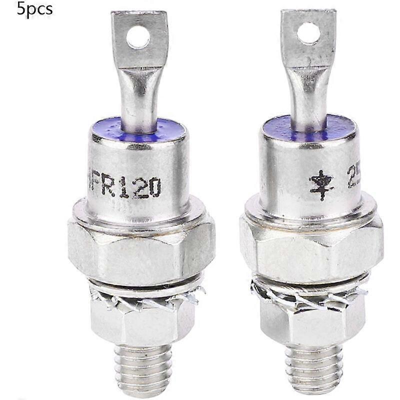 Set of 5 Recovery Diodes 25hfr 25HF 25A 1200V Based on Forward/Reverse Polarity Iron