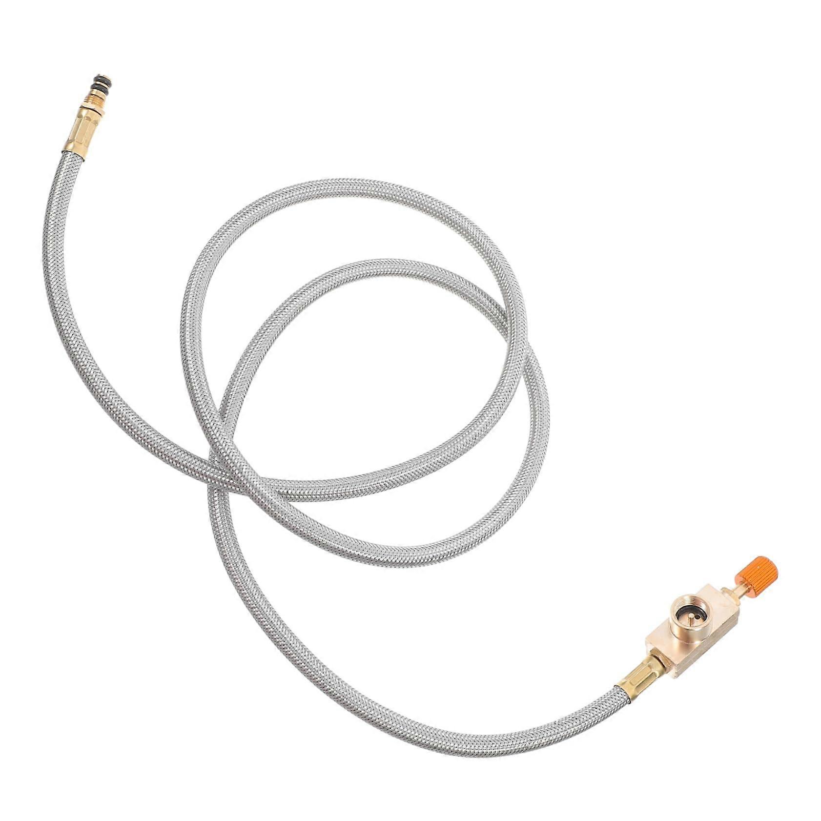 Gas Coupling Hose for Camping Stoves – 5ft Extension Hose Compatible with Gas Cartridges and Barbecues, Durable and Safe Design