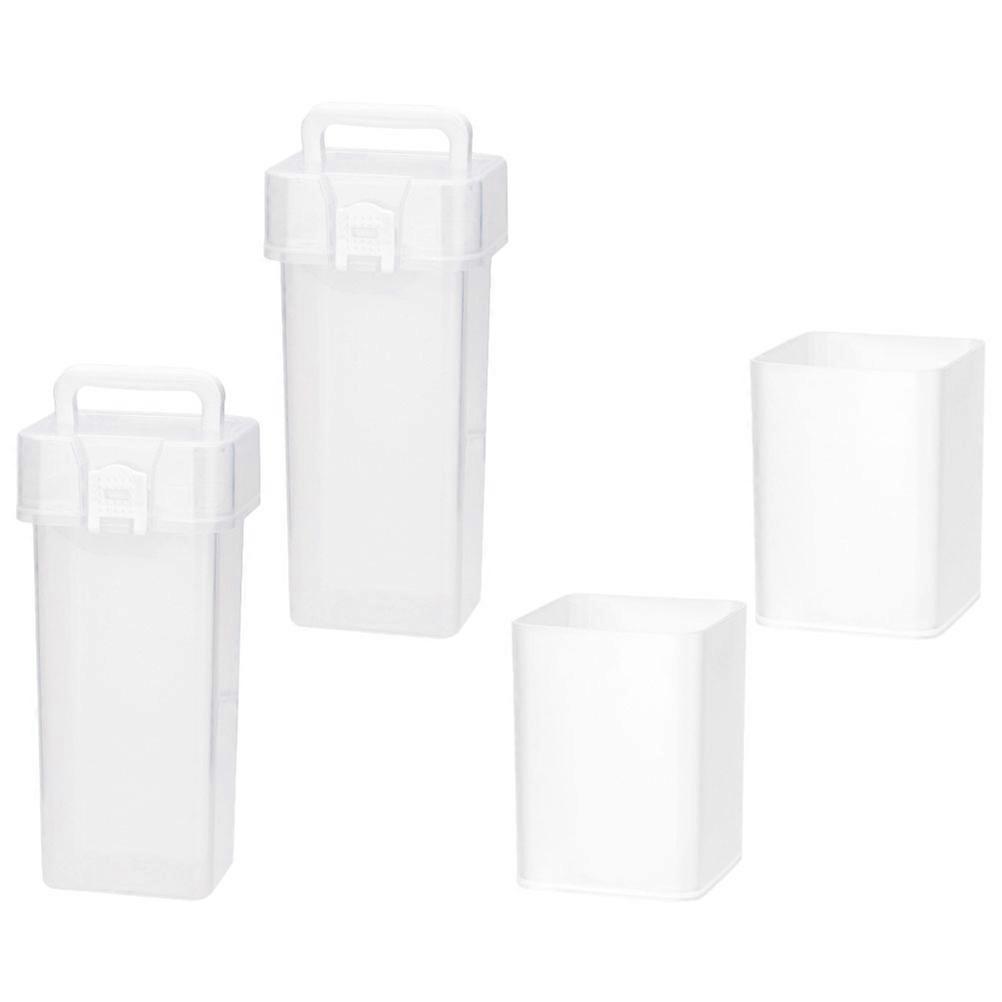 Mark Pen Organizer Holder Plastic Pen Container 4Pcs