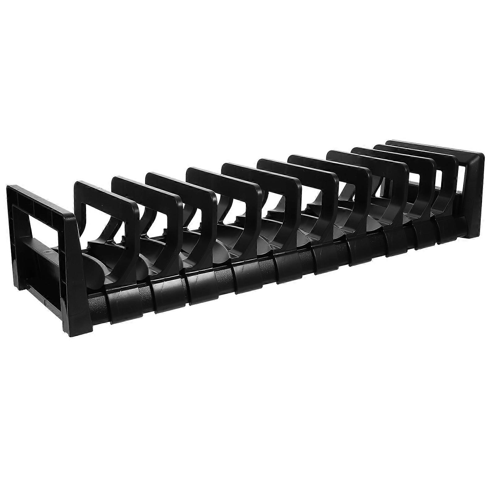 Plate Storage Rack For Cabinet Kitchen Utensils Rectangular Shape 39x12x8CM 1Set