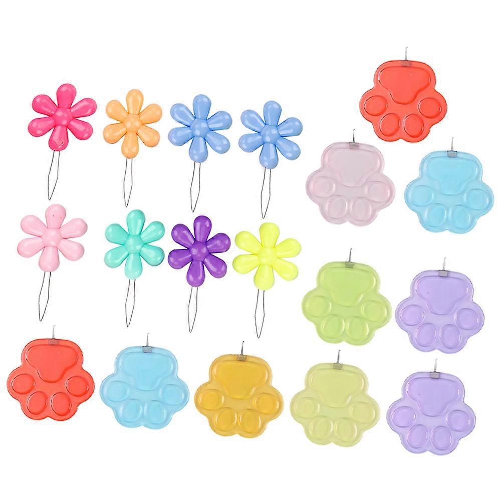 Effortless Needle Threading Practical Design Hand Sewing Tools Assorted Color 3.4x3.3cm Flexible Needle Threaders 20Pcs