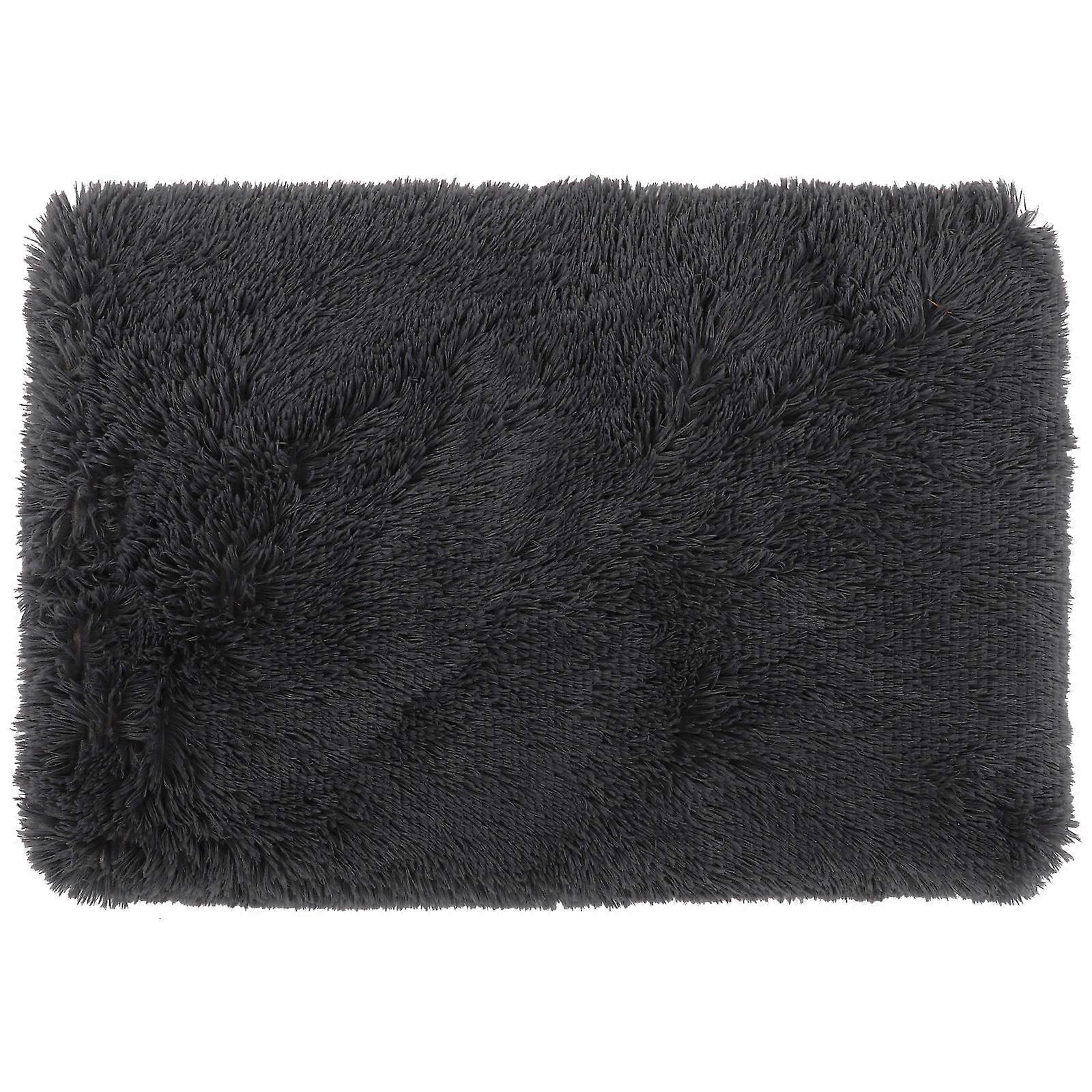 Dogs Bed Nest Pet Sofa Bed Rectangular Shape Dark Grey Color 75X50X6CM Size 1Pack
