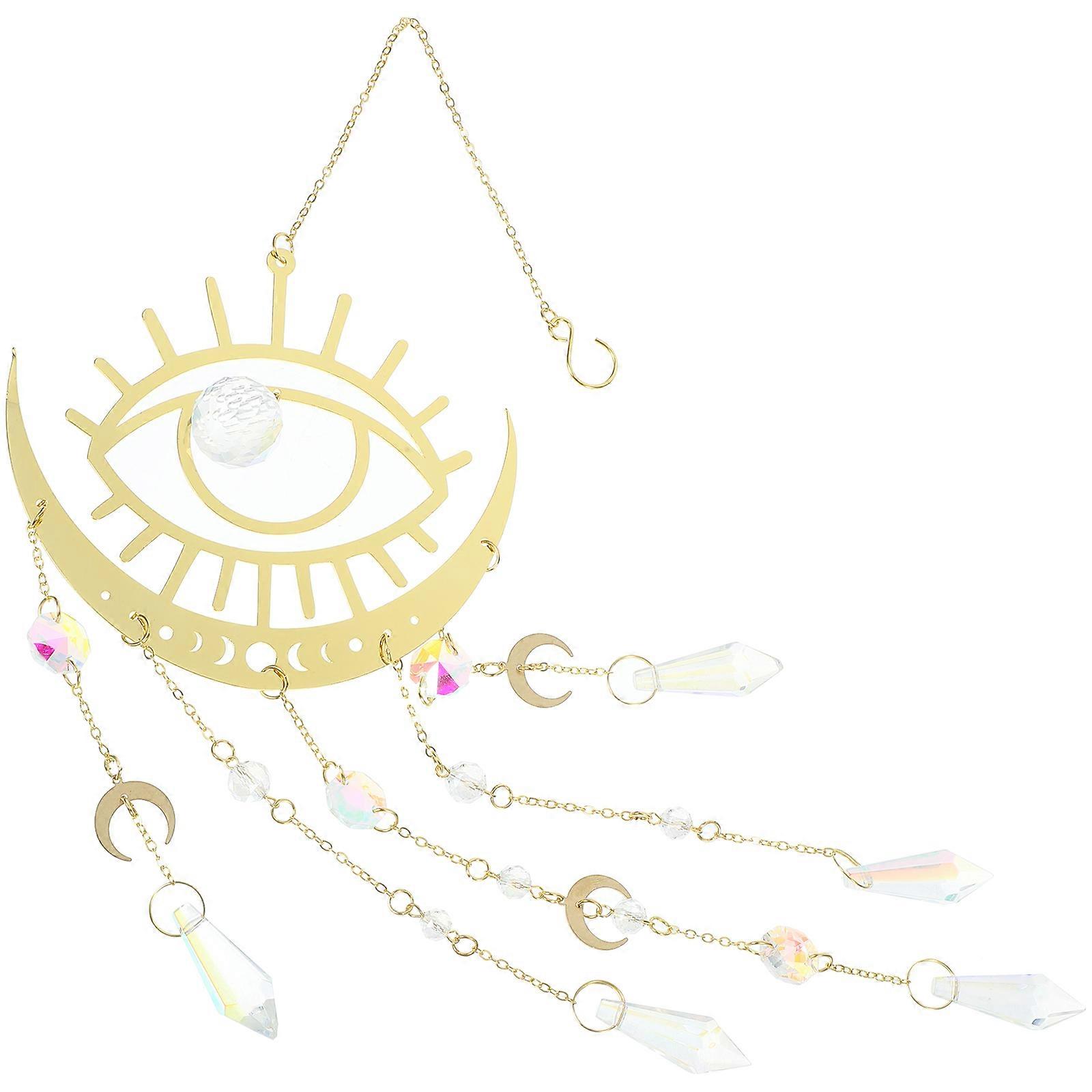 Hanging Crystal Suncatcher Moon Suncatcher Delicate Window Suncatcher For present Givers 1Pack