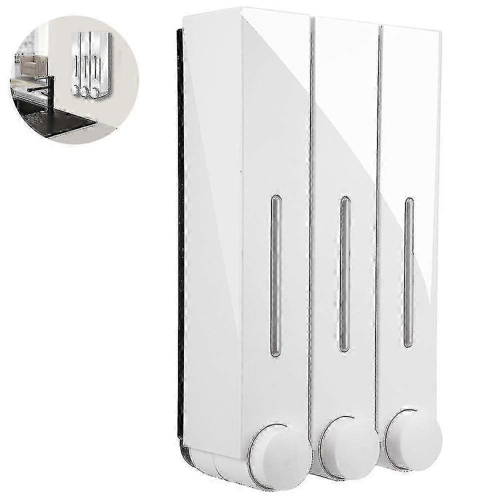 Wall Mounted Bathroom Shower Pump Dispenser and Organizer