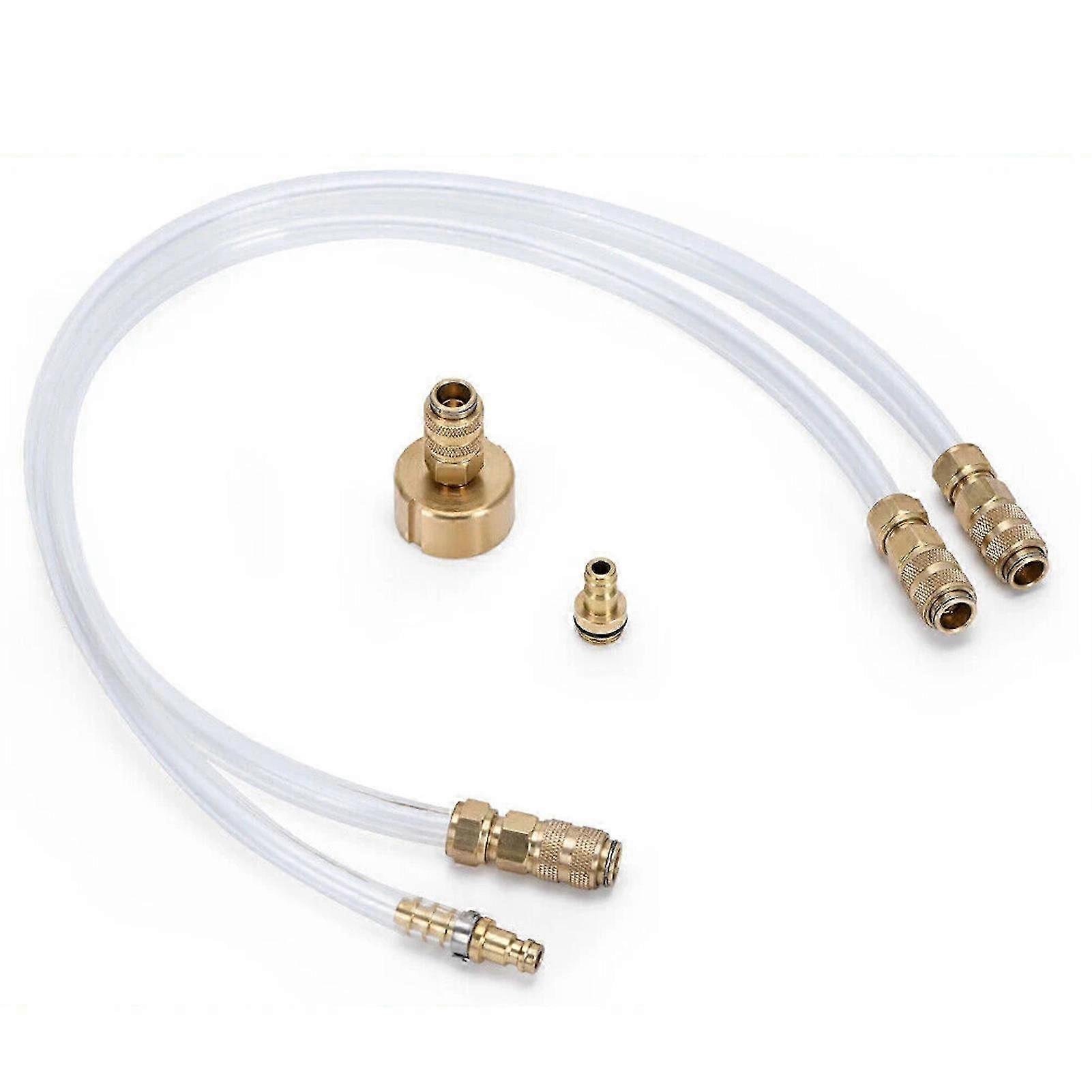 Universal Hydraulic Steering Bleed Kit for Quick Connect Oil Filling, Rust-Resistant and Leak-Free Design