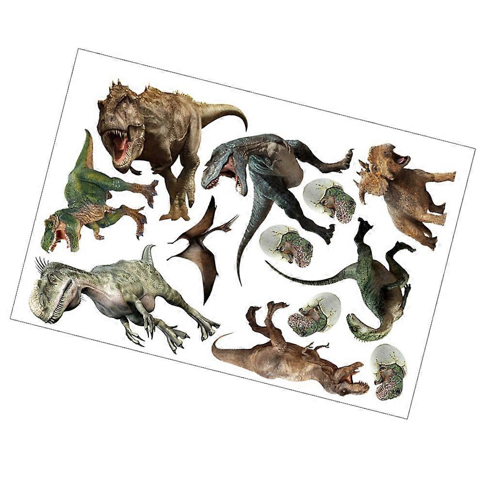 Wall Decals Stickers Dinosaur Decorations for Room Removable Sheet Style Multi-Colored 48.00X32.00X0.10CM 1 Sheet