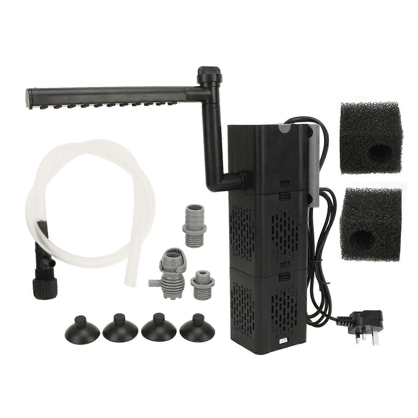 Aquarium Internal Filter Quiet Powerful Oxygenation Wave Making Submersible Fish Tank Filter Pump UK Plug 220V