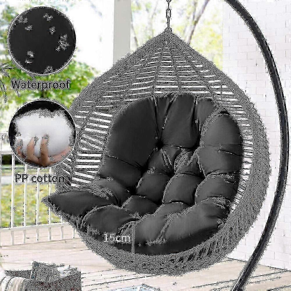 Indoor Hanging Egg Swing Hammock Chair with Thick Cushion Pads (Seat Cushion Included)