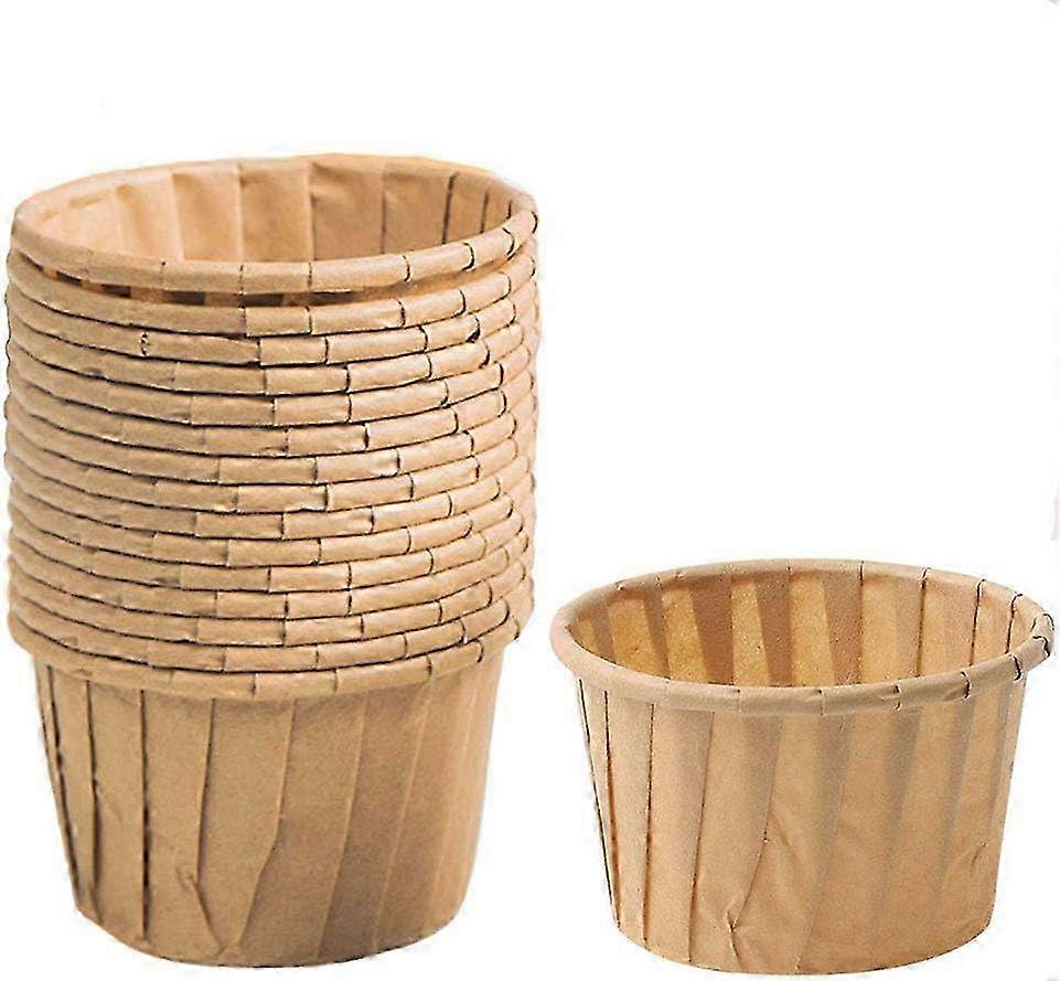 50Pcs Reusable Cupcake Baking Cups Greaseproof Muffin Liners Thick Paper Holders for Events