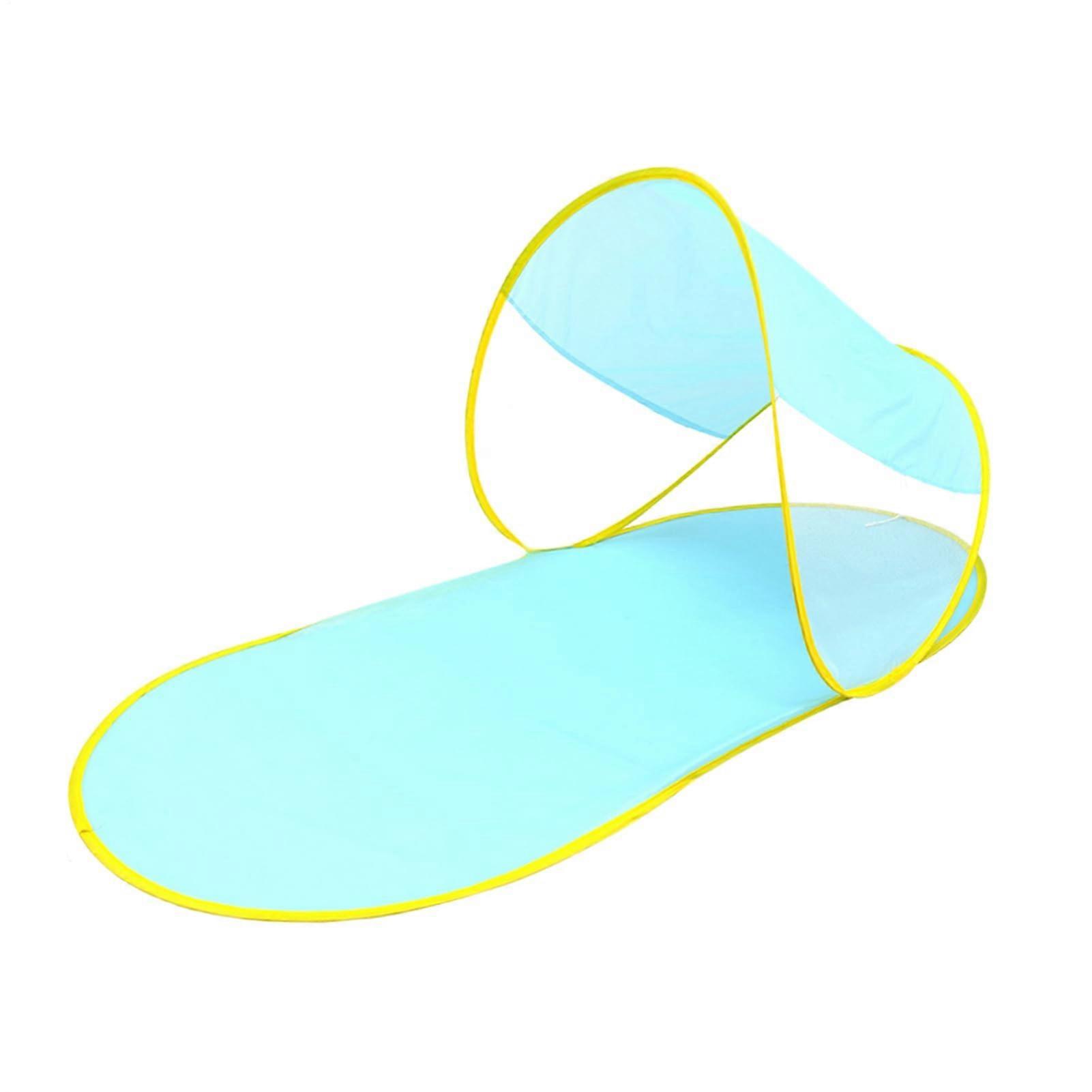 Foldable Outdoor Sunshade 140 cm Beach Tent Easy Pop Up Windproof, Blue