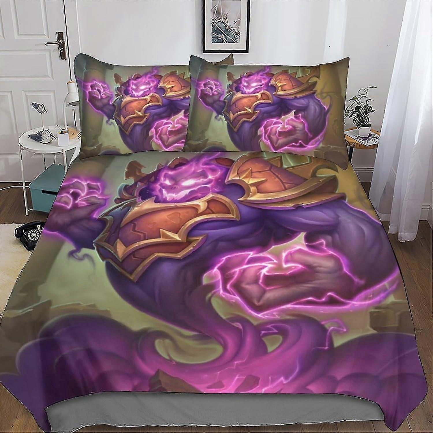 3D Printed Decorative Bedding Set for Card Game, Quilt Cover with Hidden Zipper, Comforter Cover for Kids and Adults