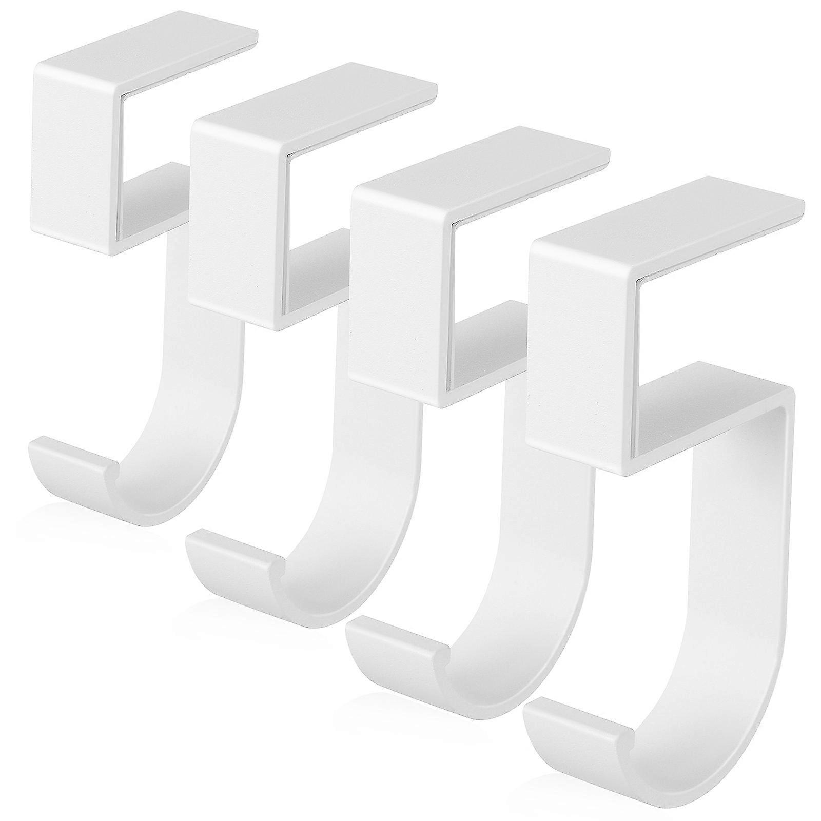 Table Purse Holder Desk Purse Hangers No-Drill Installation Desk Table Crowd Metal Under Table Purse Hook 4Pcs