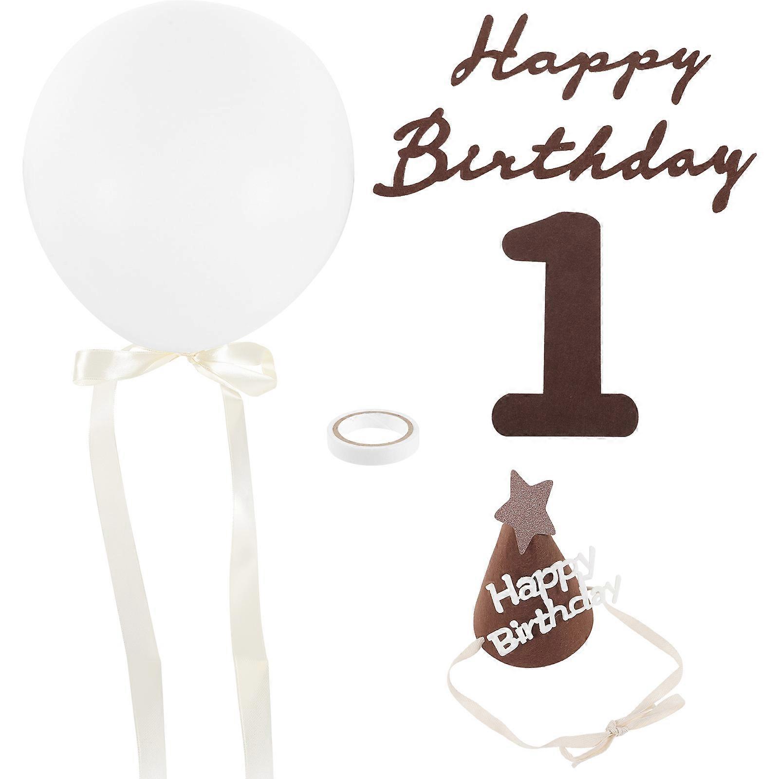 最初の誕生日の装飾男の子の木の装飾29x16.5cm不織布写真撮影セッション1セット