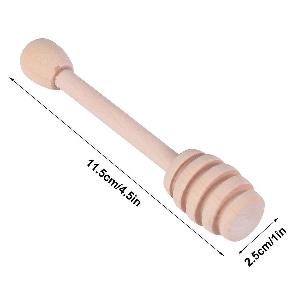 Coffee Stirring Spoon Viscous Substance Handling Light Brown Spiral End Design 8Pcs