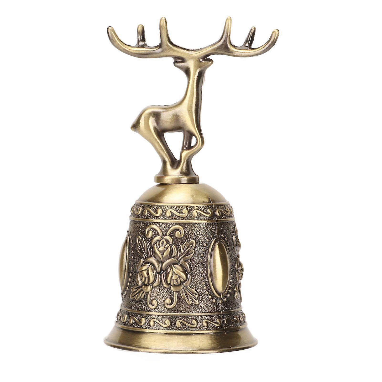 2025 Latest Model  Deer Shape Hand Bell Vintage Plating Process Rustproof