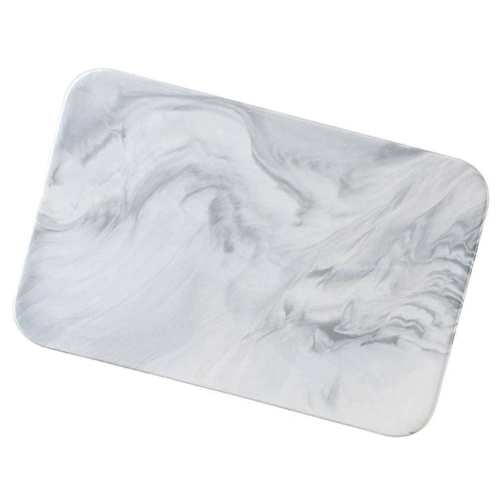 Marbling Ceramic Cutting Board, Non Stick & Stain Resistant, Food Safe Multifunctional Kitchen Tray, Small Rectangular Marble Pattern