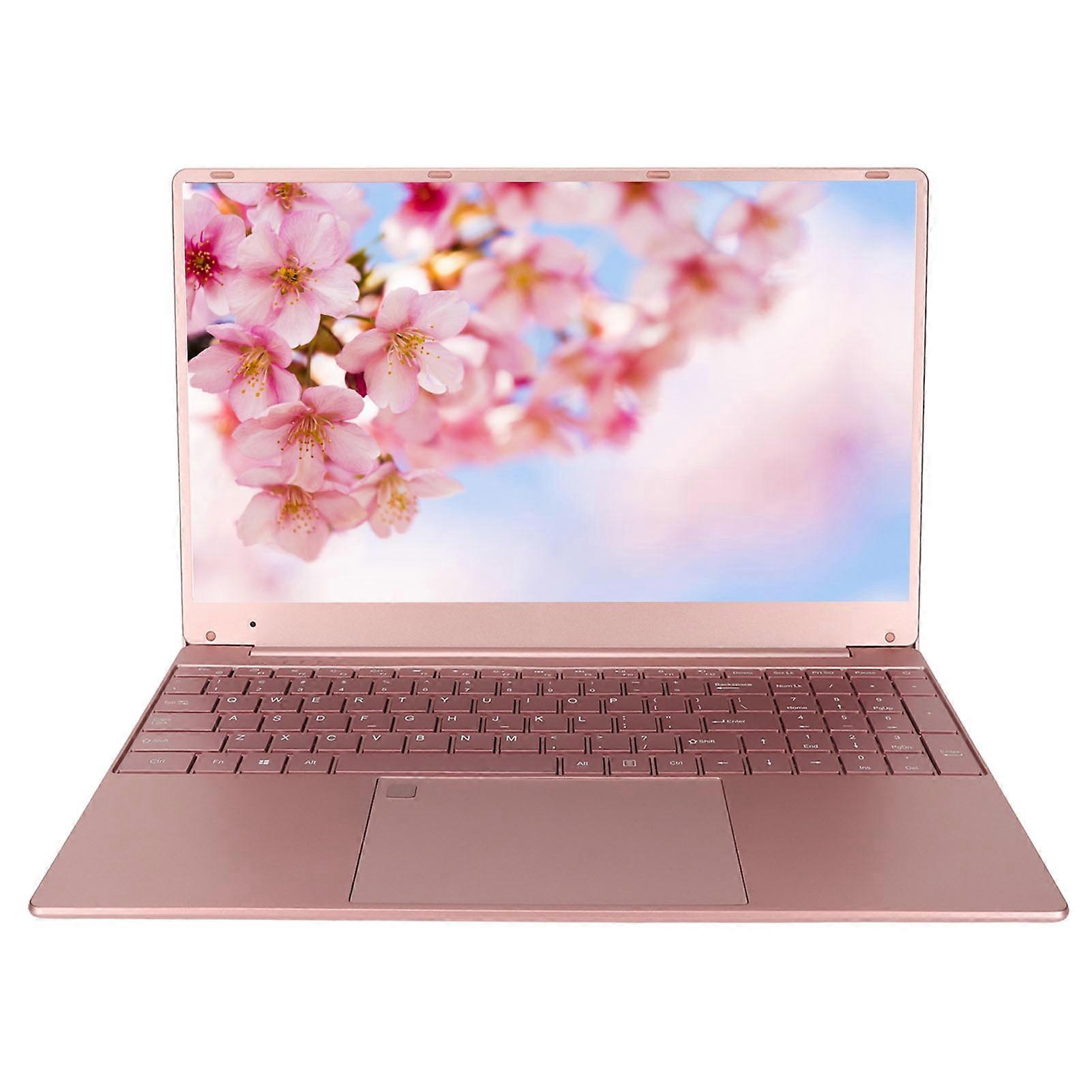 15.6 Inch Laptop IPS Display 16G RAM 256G SSD Quad Core 6000mAh Fingerprint Reader Laptop Computer with Camera 100‑240V 16+256G US Plug