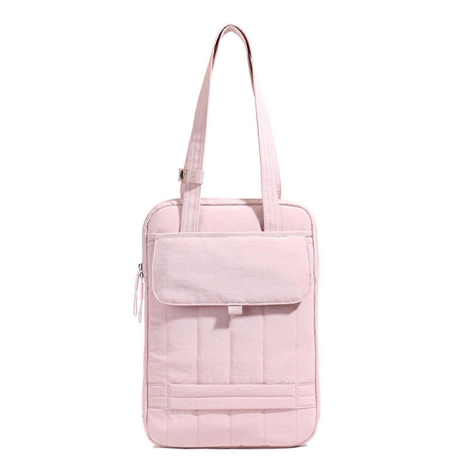15Inch Computer Bag Lightweight Durability Office and Travel Storage Unique Design Computer Shoulder Bag Pink