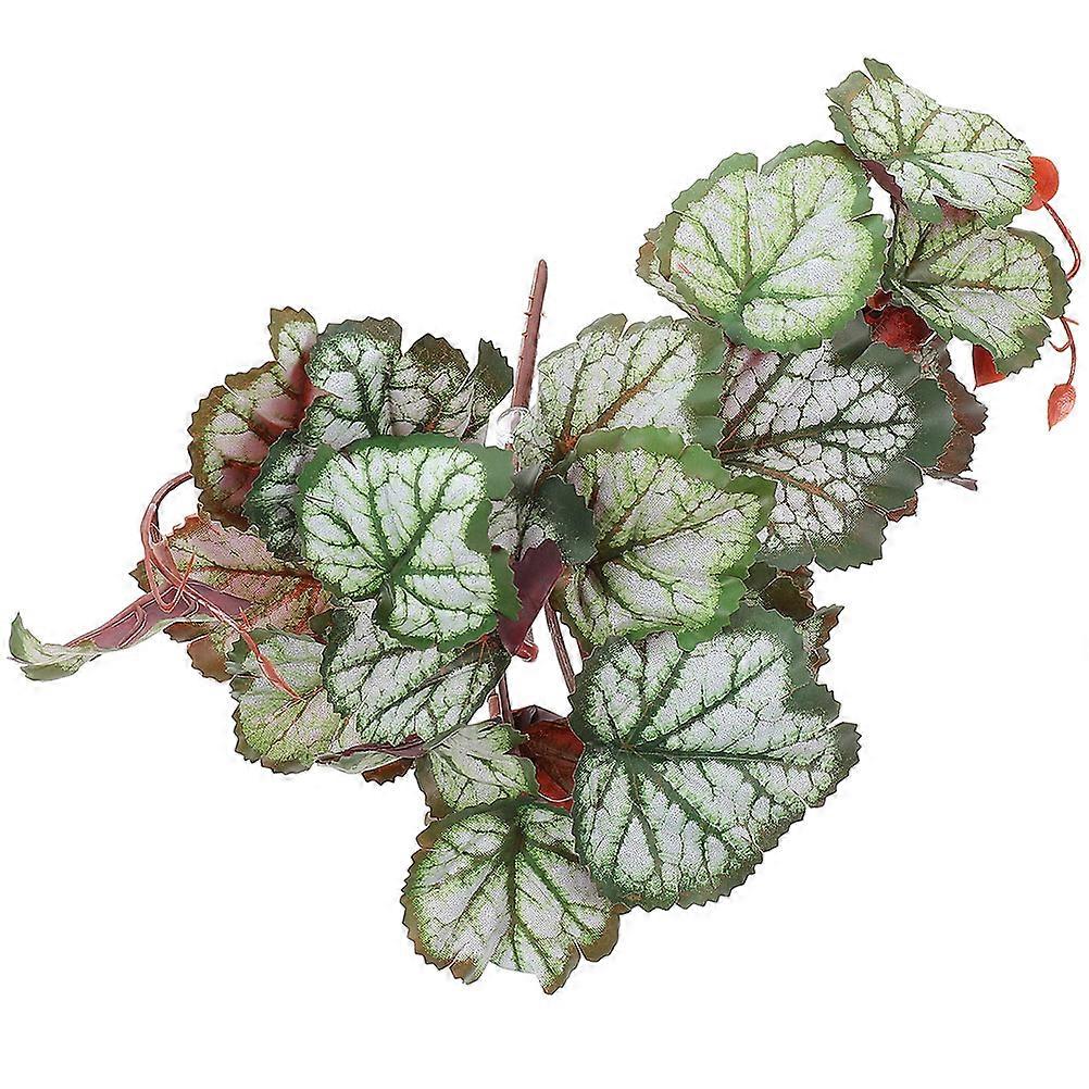 Artificial Plant Hanging Leaf Shape Pendant Decoration for Reptile Habitat Climbing Support Natural Looking Plastic 10.6×8.7×5.1in 1 Set
