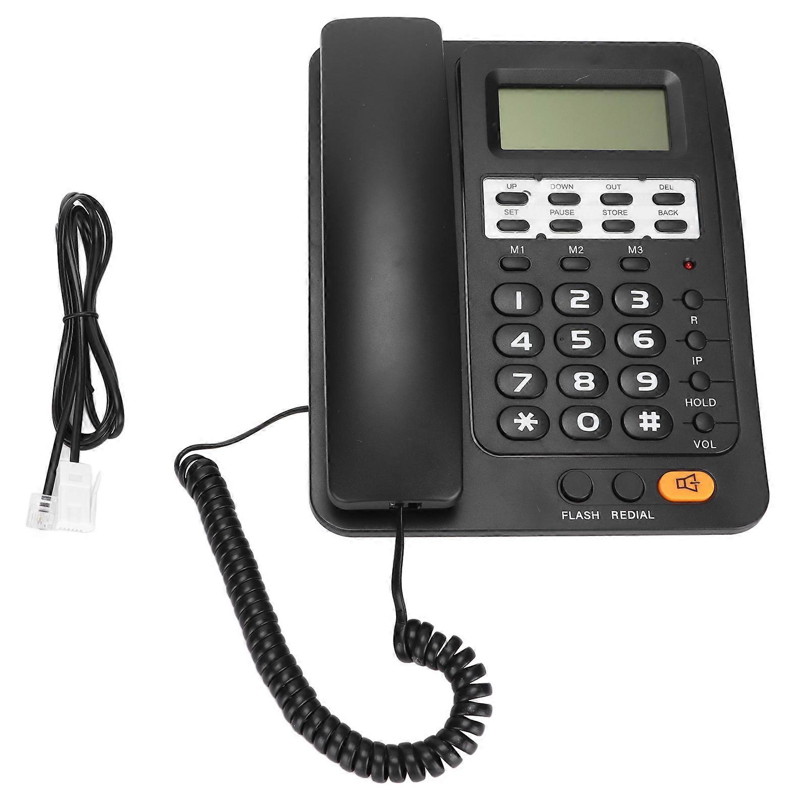 KXT6009CID Desktop Corded Telephone Wired Landline Phone with Caller ID Display Function for Home Office