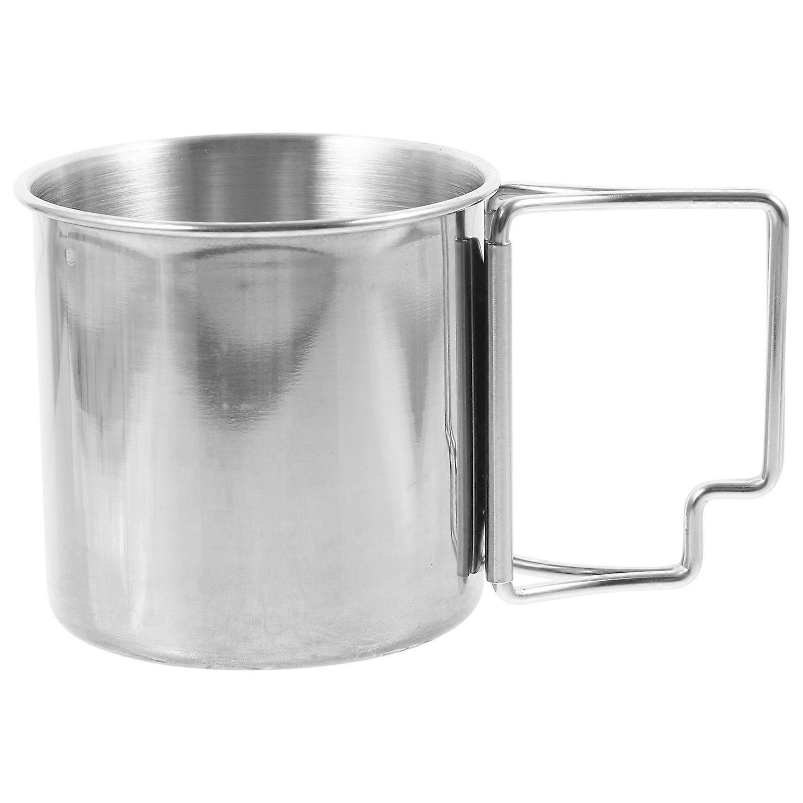 Folding Handle Outdoor Camping Mug – Portable Cup for Water, Juice & Beer , Picnic & Hiking Adventures