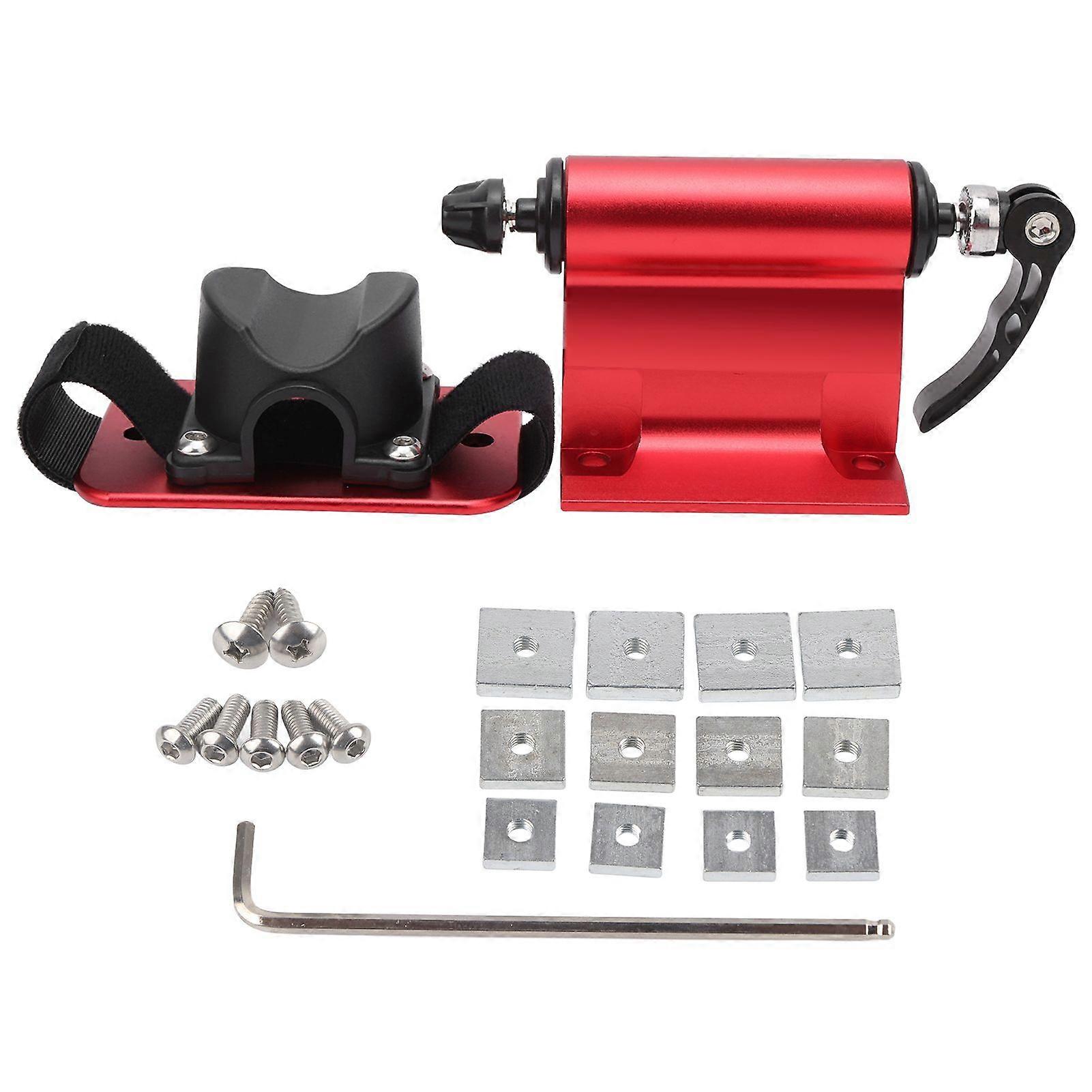 Bike Fork Mount Lock Quick Release Bicycle Rack Front Fork Fixed Clip for Car TrunkRed YMQX)