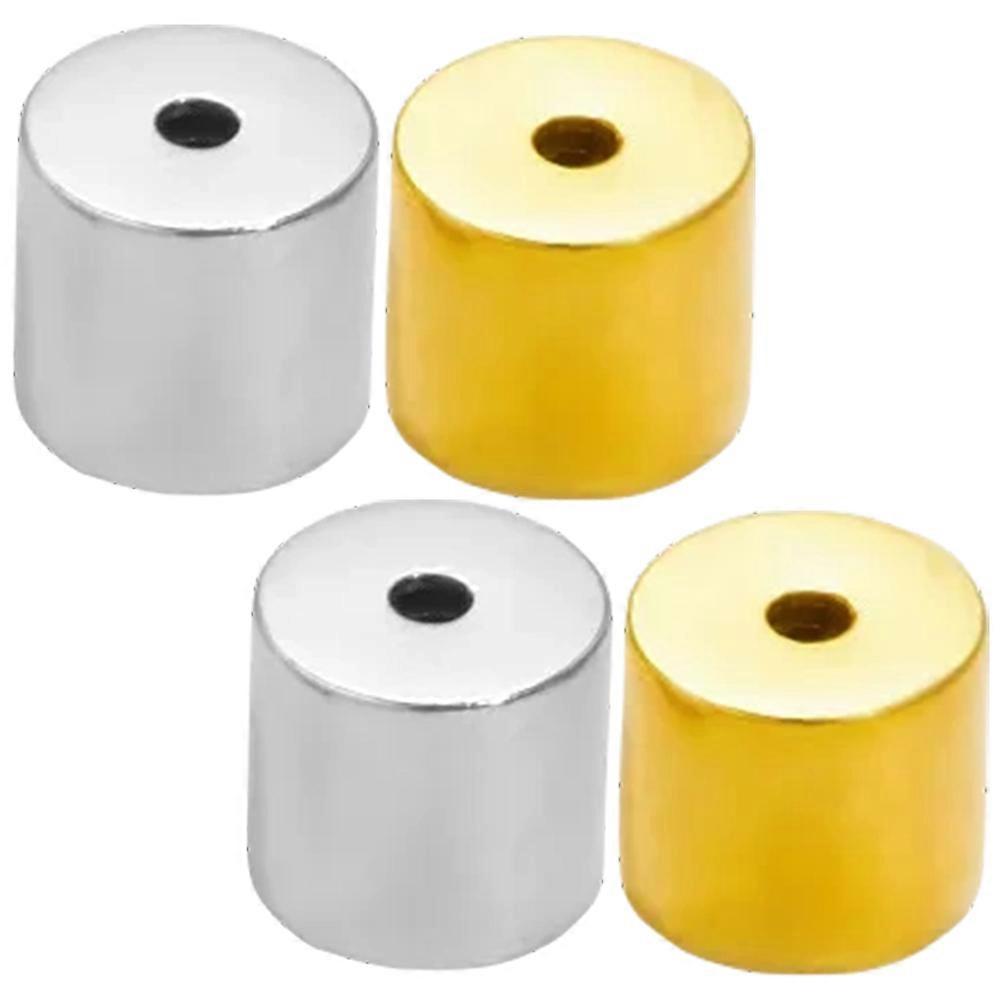 Secure Earring Backs Replacement Earring Backs Durable For Earrings Silver 0.4x0.3cm 2 Pairs