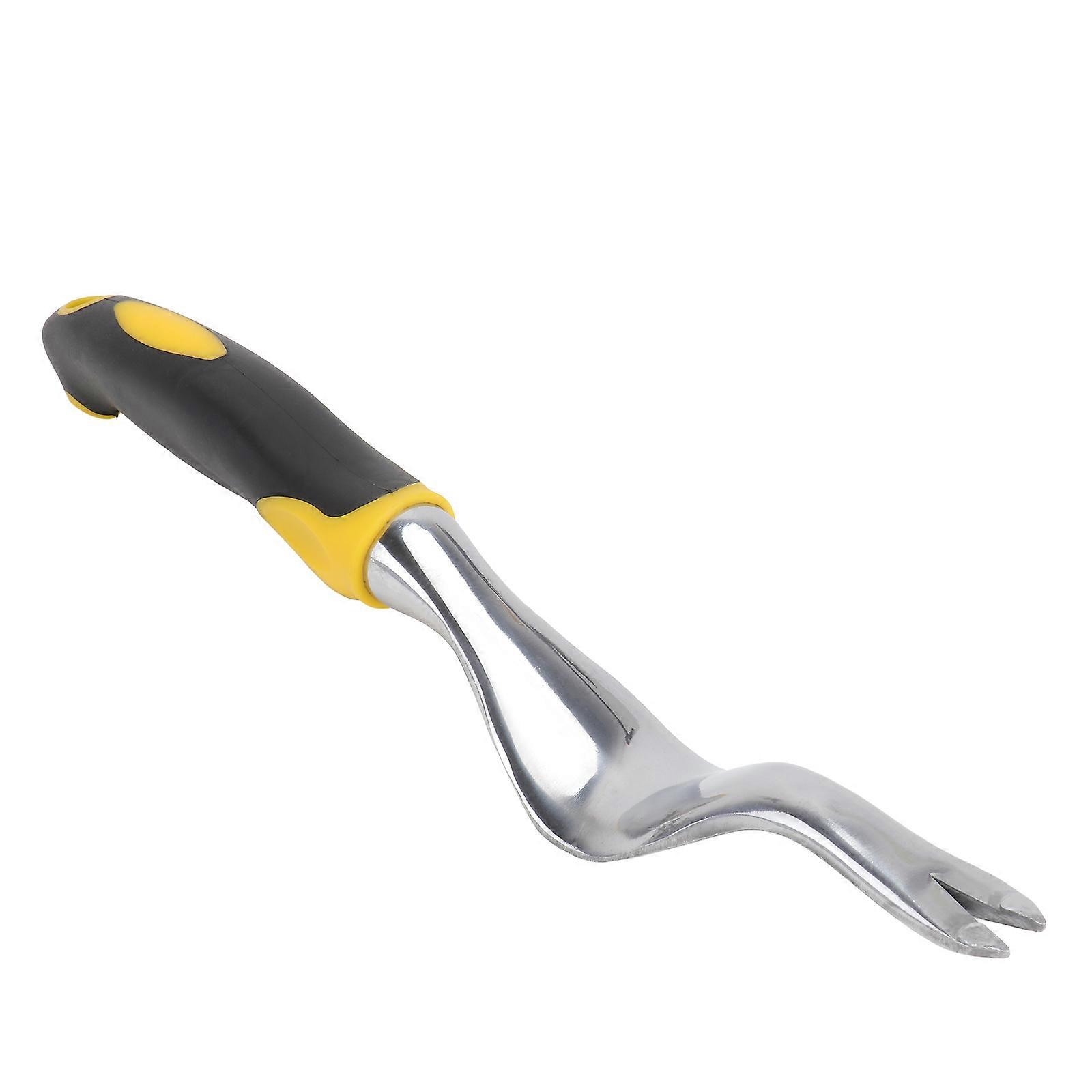 Manual Weeder Fork Handheld Gardening Weeding Tool with Ergonomic Handle Weed Removal for Garden Lawn Yard 1Pcs