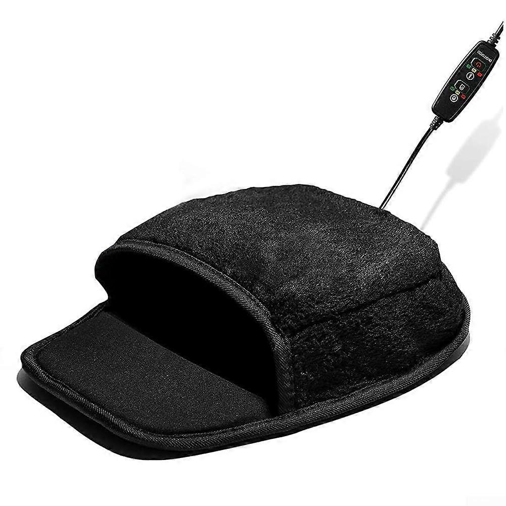 USB Heated Computer Pad Hand Warmer, Portable and Removable Winter Desk Accessory, Comfortable Black Heating Pad