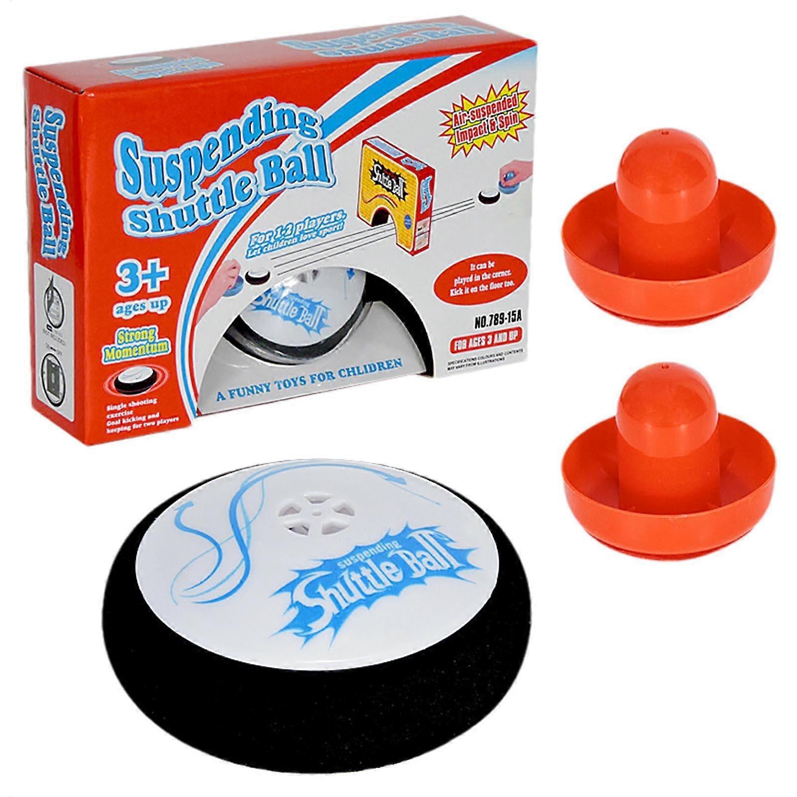 Airs Hockey Hover Puck, Palets Flottants Hockey sur Air, Jeu de Hockey sur Table avec 2 Poussoirs Rouges, Portable Léger pour Les Fêtes, pour Enfant Adultes