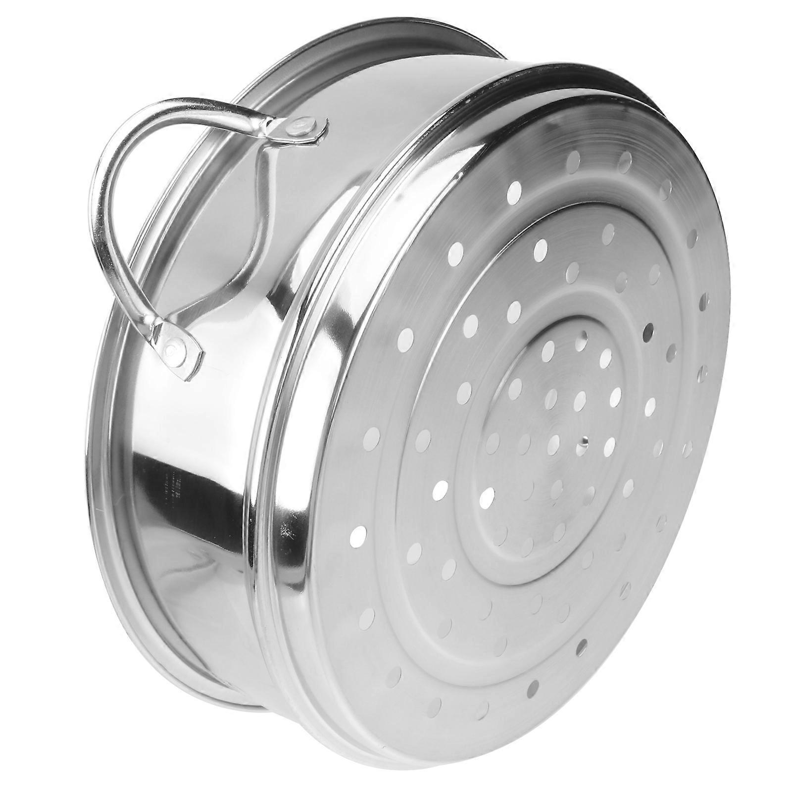 Stainless Steel Food Steamer Basket with Handles – Practical Kitchen Steamer for Dumplings & Buns, Space Saving Design for Home & Restaurant Use